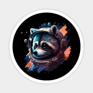 raccoon in space Magnet